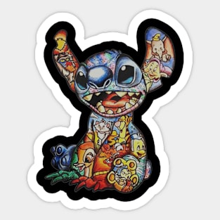 STITCH FUNNY FOR FAN Sticker